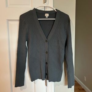 Ribbed knit cardigan